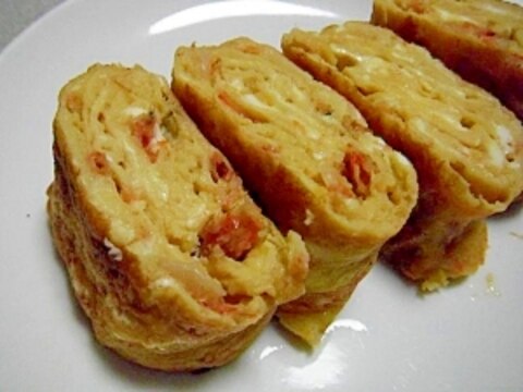 香ばしい♪干しエビ入り玉子焼き♪